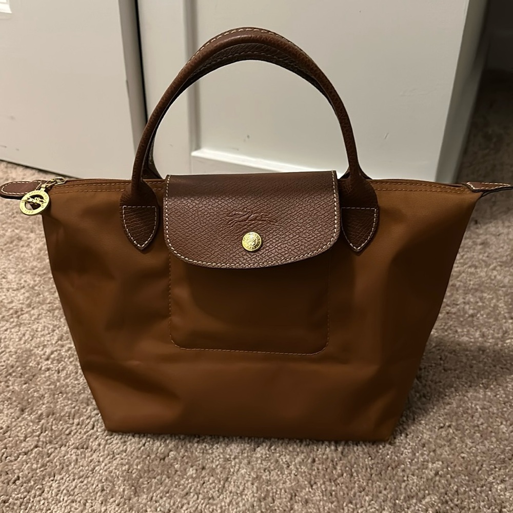 Small brown longchamp bag!